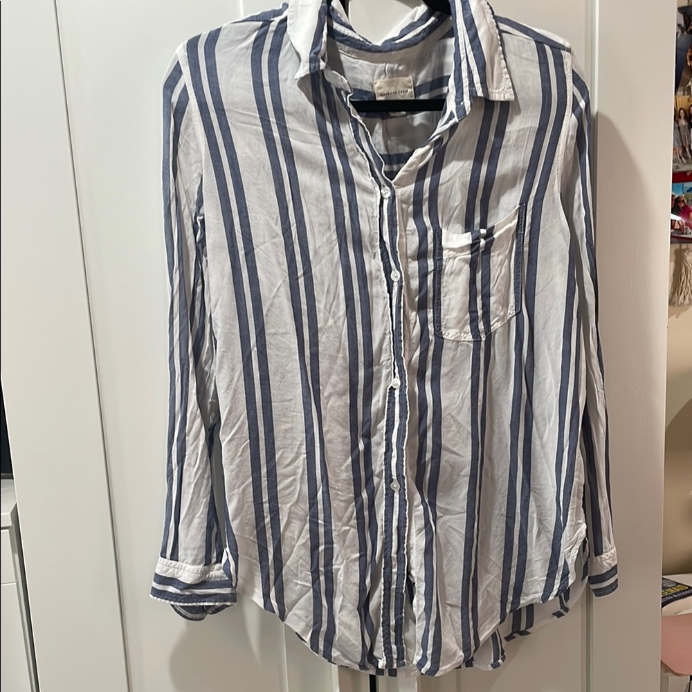 American Eagle Oversized Fit/vintage Wash Button Down